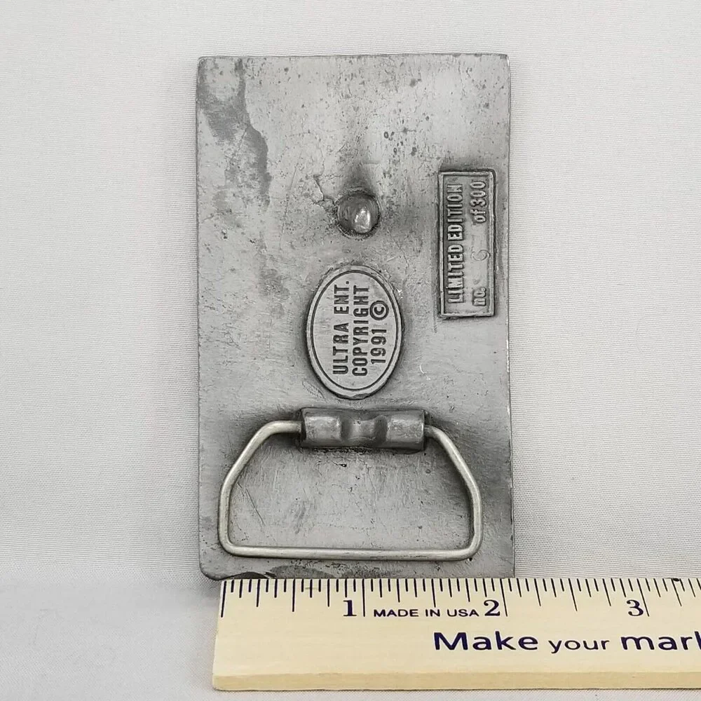 Vintage Belt Buckle 1991 Underground Overhead Metering School Garden City Kansas